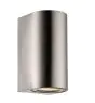 Nordlux Canto Maxi 2 Vægbelysning Rustfrit Stål Up & Down | IP44 - Egnet til 2x GU10
