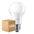 Fordelspakke 10x Philips Corepro LED Pære E27 Pære matt 13W 1521lm - 830 varm hvid | erstatter 100W