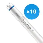 Fordelspakke 10x Philips LED Lysrør T8 MASTER (EM/Mains) Ultra Output 14.7W 2500lm - 865 dagslys | 120cm - erstatter 36W